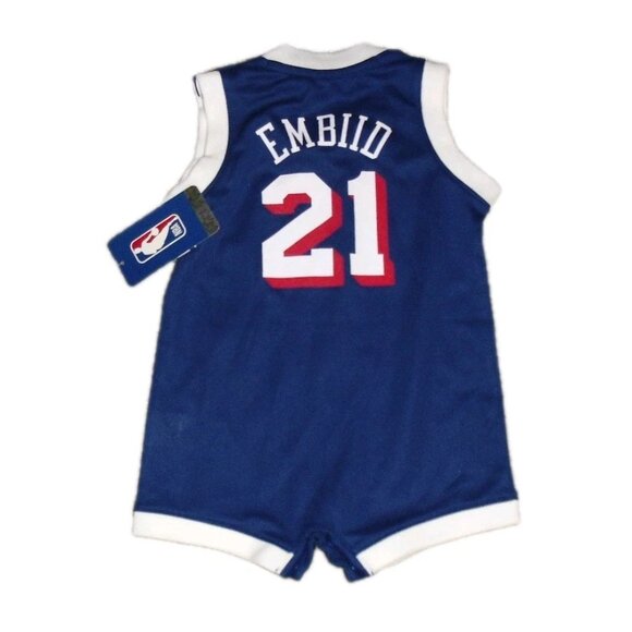 Joel Embiid Philadelphia 76ers Baby Infant Jersey Romper One Piece Sz. 18 Month - Picture 2 of 3